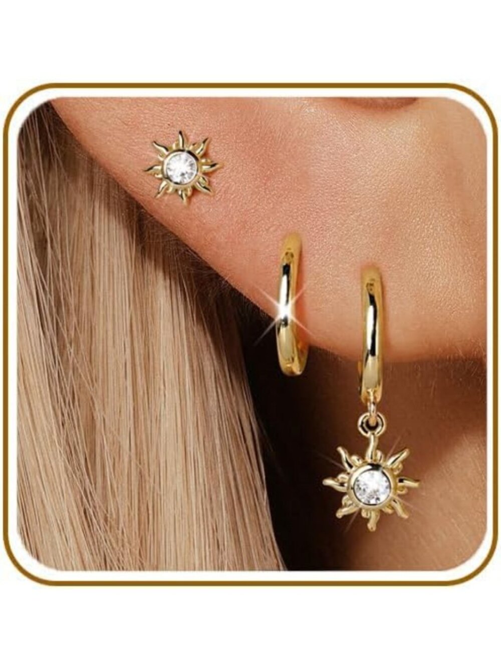 3 Pairs Sterling Silver Butterfly Earrings Set for Women - Stylish & Elegant